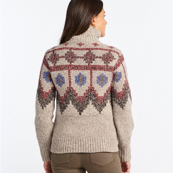 LL Bean Fair Isle Sweater - Picture 2 of 8